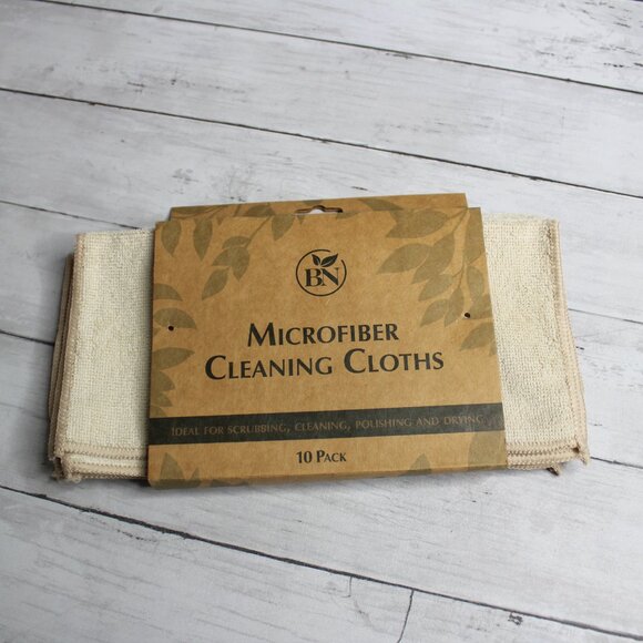 Microfiber Cleaning Cloths Partial Pack of 5 Beige Dish Wash Polish - Picture 3 of 4